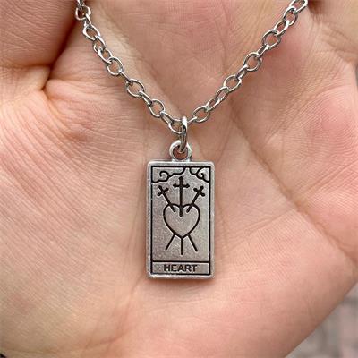 Heart Çerçeve Zincirli Kolye 