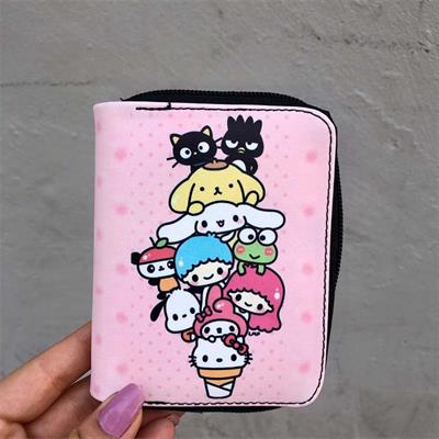 Hello Kitty With Friends Ice Cream Sanrio Kısa Cüzdan