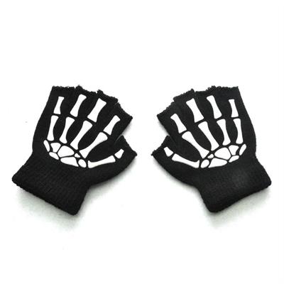 İskelet El Kesik Parmak Unisex Eldiven