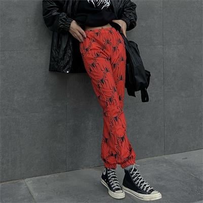 Kırmızı Spider Vectorel Kadın Eşofman