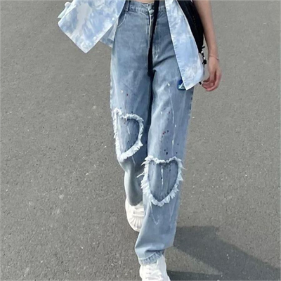 Mavi Jean Heart Vintage Baggy Kot Pantolon