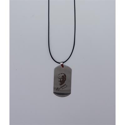 Mustafa Kemal Atatürk Resimli Künye Kolye