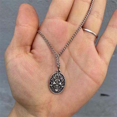 Night Forest Landscape Locket Zincirli Kolye