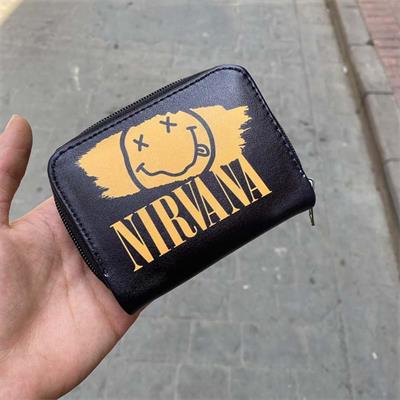 Nirvana Smiley Logo Kısa Cüzdan