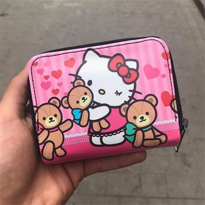 Pembe Hello Kitty Blink To Triple Teddy Kısa Cüzdan