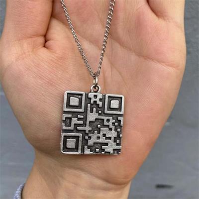 QR Karekod Zincirli Kolye
