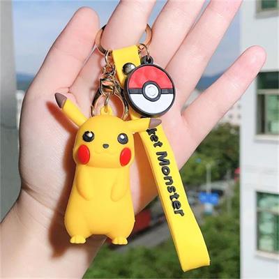 Sarı Anime Pokemon Pikachu Silikon Anahtarlık