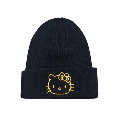 Sarı Hello Kitty Siyah Bere