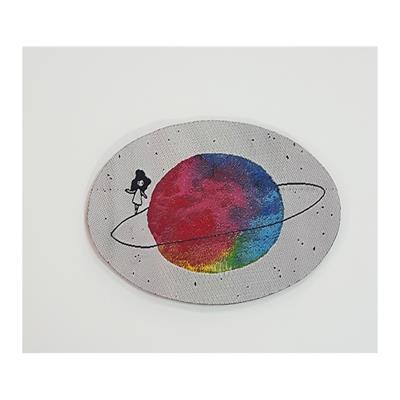 Satürn Üzerinde Yürüyen Kız Patch