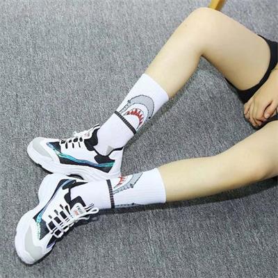 Shark Beyaz Unisex Çorap