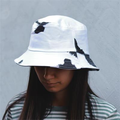 Siyah Beyaz Batik Bucket Şapka