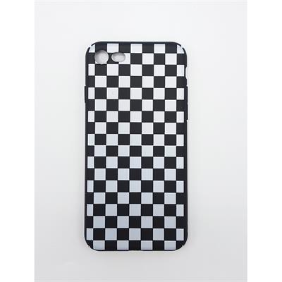 Siyah Beyaz Damalı İphone Telefon Kılıfı