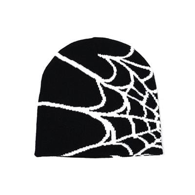 Siyah Beyaz Spider-Man Örümcek Ağ Bere