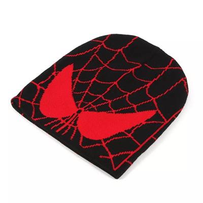 Siyah Spider-Man Face Bere 