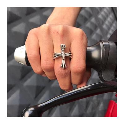 Skull And Cross Ayarlanabilir Yüzük 