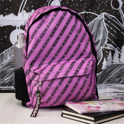 Suluklu Pembe Black Pink Logo Kolaj Okul Sırt Çantası
