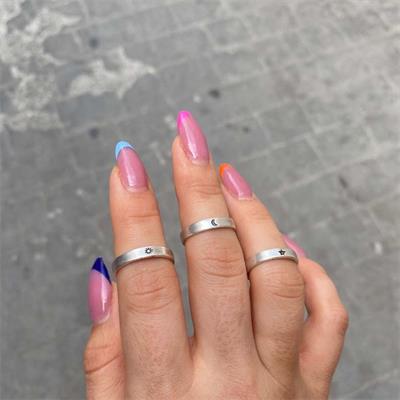 Sun Star Moon Üçlü Yüzük