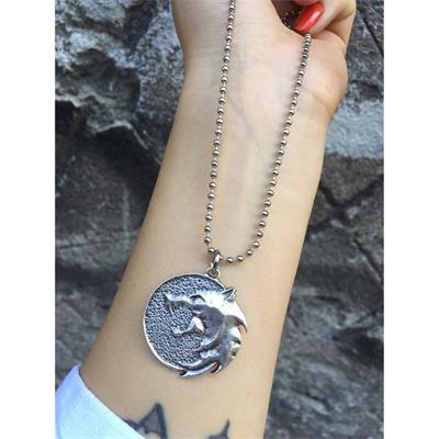 The Witcher Çıkıntılı Madalyon Kolye 