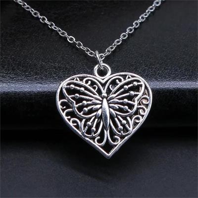 Traditional Embroidered Butterfly Kolye 