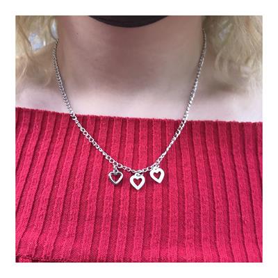 Üç Kalpli Zincir Kolye 