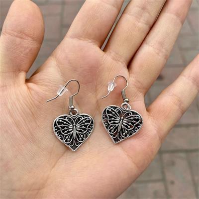 Vintage Pattern Butterfly Küpe