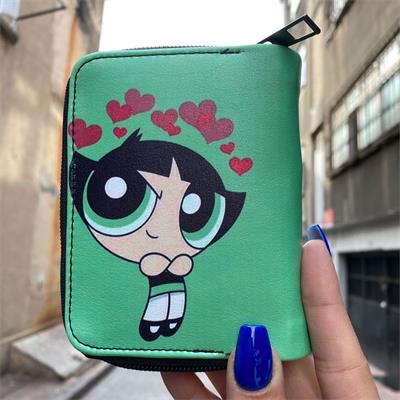 Yeşil Powerpuff Girls Buttercup Kısa Cüzdan