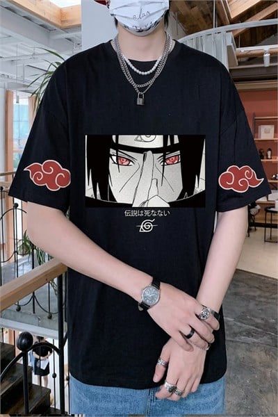Anime Naruto Uchiha Unisex T-Shırt