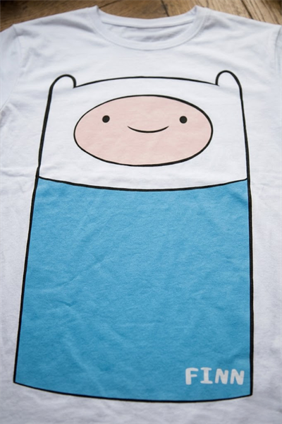Beyaz Adventure Time Finn Y2K Unisex T-Shirt