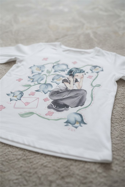 Beyaz Girl İn Flowers Gotik Grunge Y2K Uzun Kollu Crop 