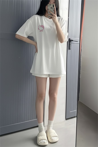 Beyaz Hello Kitty Labzaa Unisex T-Shirt 