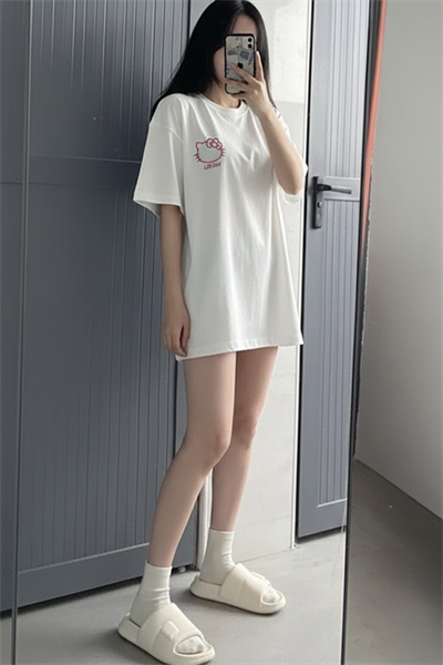 Beyaz Hello Kitty Labzaa Unisex T-Shirt 