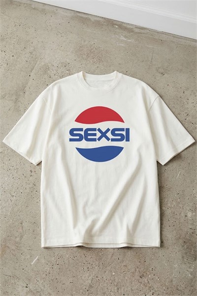Beyaz Sexsi Meme Unisex T-Shirt