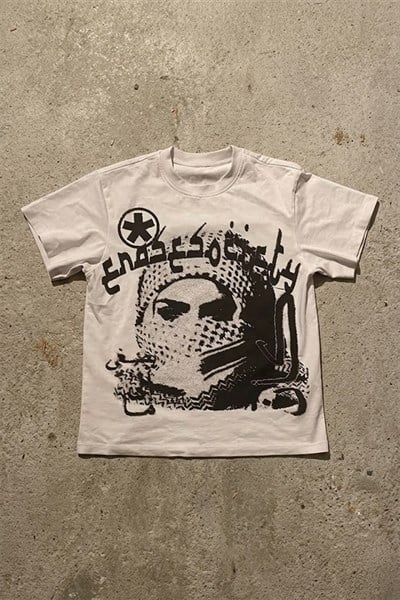 Beyaz Urban Arabic Y2K Unisex T-Shirt