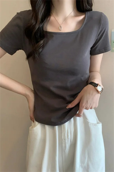 Füme Basic Kısa Kollu Crop