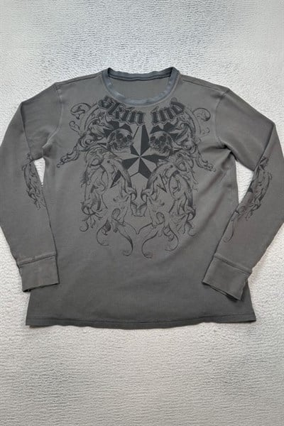Füme Skin Ind Skull Gotik Unisex Sweatshirt