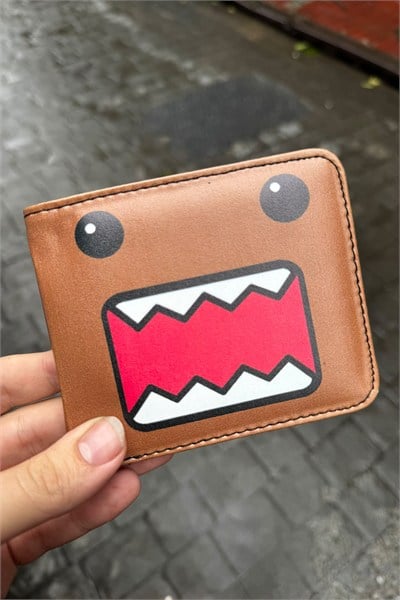 Kahverengi Domo Kun Erkek Cüzdan