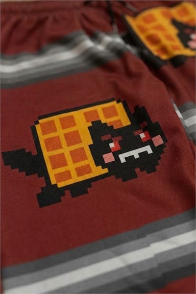 Kahverengi Nyan Cat Rainbow Harjauku Y2K Unisex Eşofman
