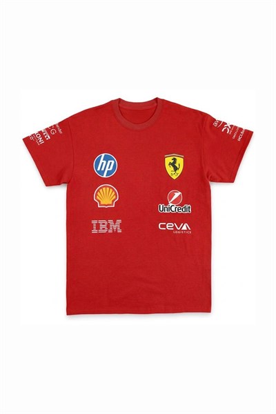 Kırmızı Formula 1 Ferrari Unisex T-Shirt