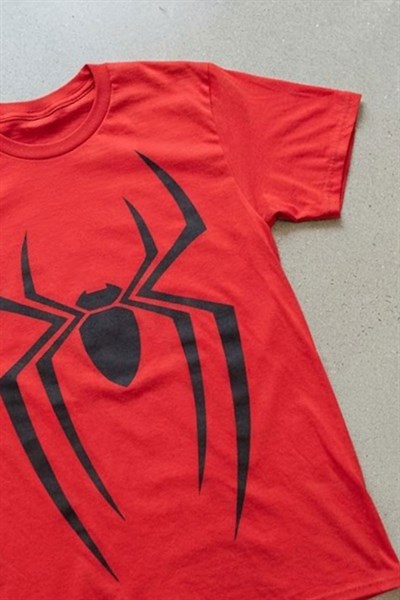 Kırmızı Spider Gotik Y2K Unisex T-Shirt