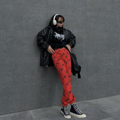 Kırmızı Spider Vectorel Erkek Eşofman