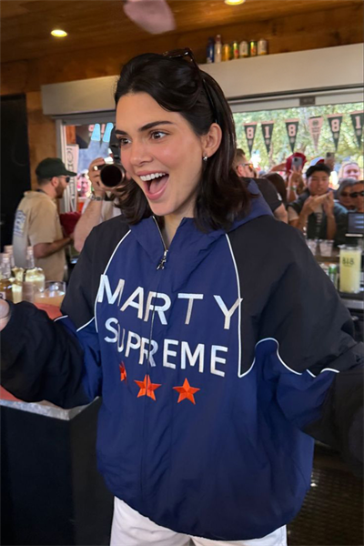 Lacivert Marty Supreme A24 Retro Vintage Unisex Bomber Ceket