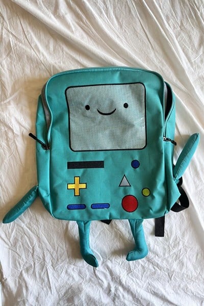 Mavi Adventure Time BMO Sırt Çantası