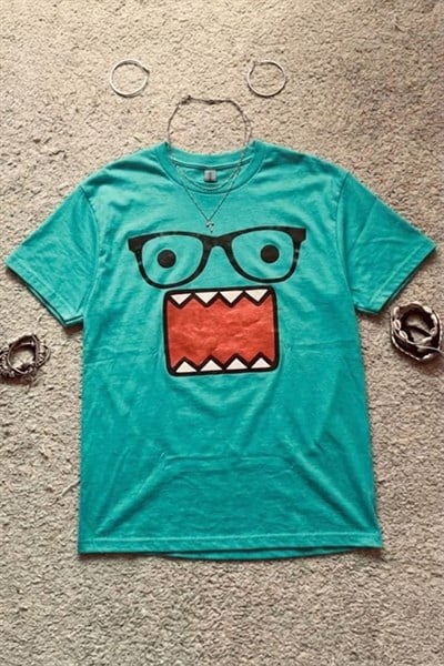 Mavi Domo Kun Harajuku Y2K Unisex T-Shirt