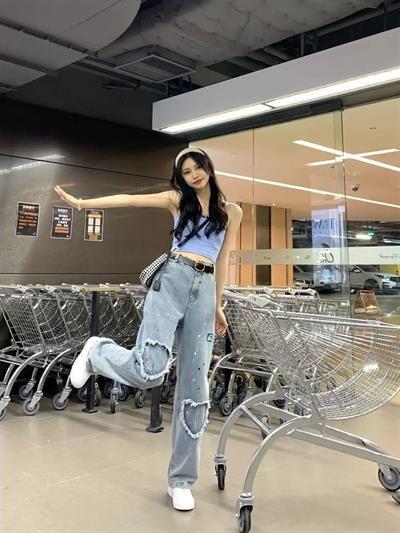 Mavi Jean Heart Vintage Baggy Kot Pantolon