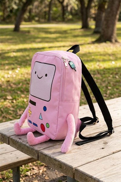 Pembe Adventure Time BMO Sırt Çantası