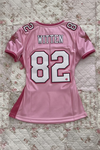 Pembe Pembe Dallas Cowboys 82 Jason Witten NFL Forma