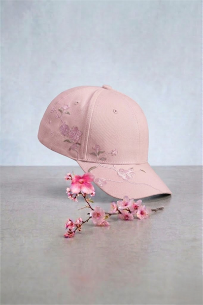 Pembe Sakura Baseball Şapka