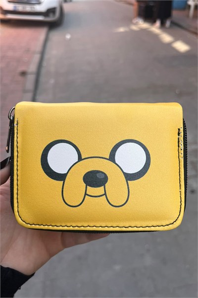 Sarı Adventure Time Jack Face Unisex Cüzdan