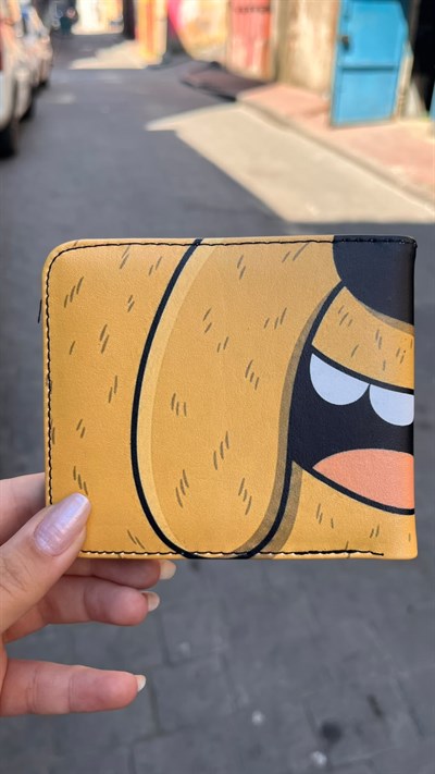 Sarı Adventure Time Jack Mouth Erkek Cüzdan