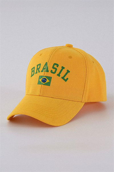 Sarı Brasil Y2K Baseball Şapka